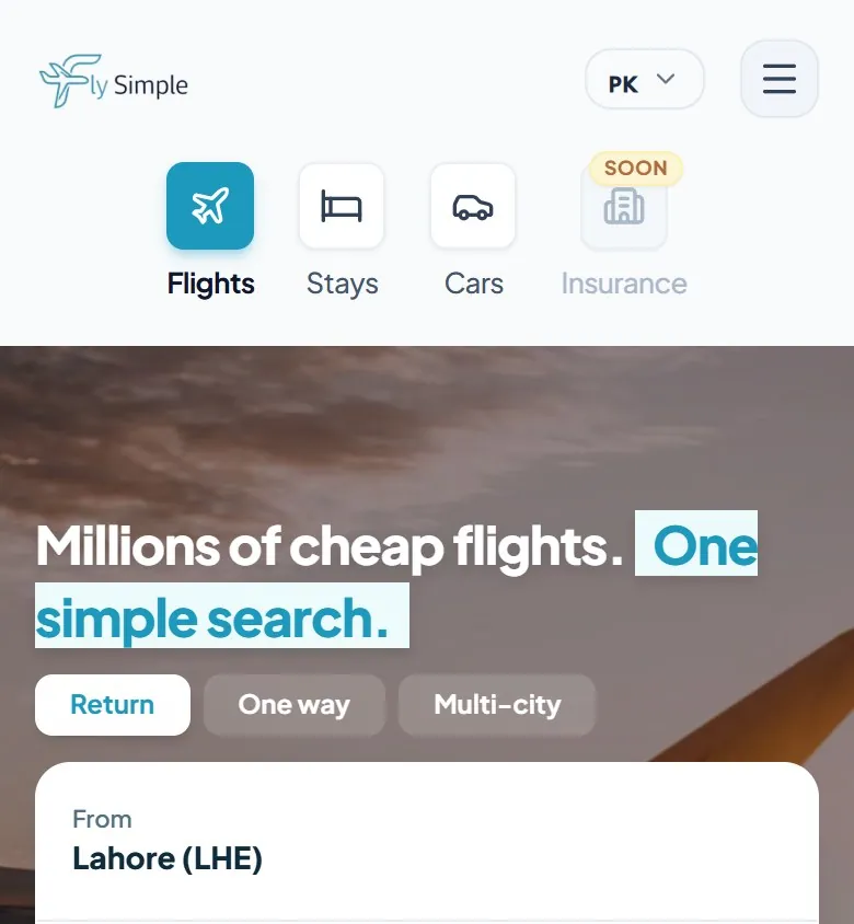 FlySimple: From concept to a live travel platform in 20 days.
